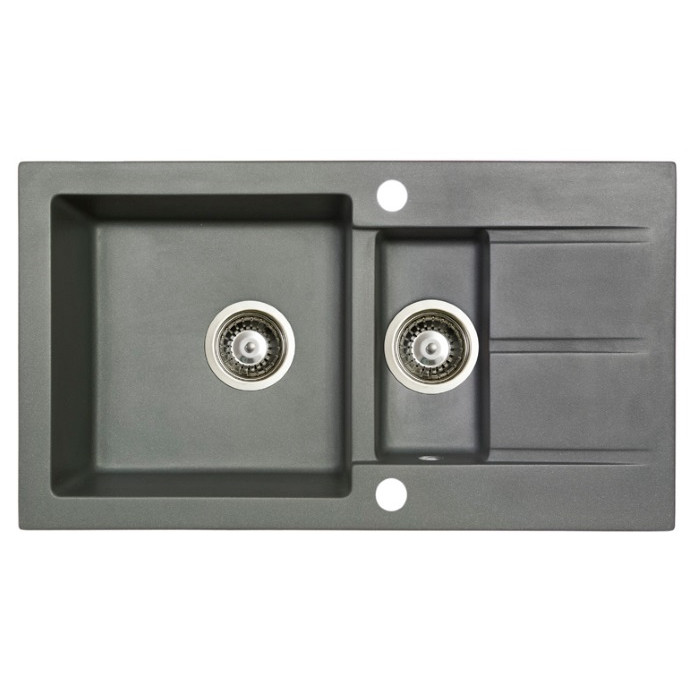 Мойка гранитная Marmorin Tama steel metalic 390513010 (78x43,5x17)