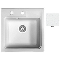 Мийка гранітна Marmorin Tama white 390103006 (46.5x46.5x19.5)