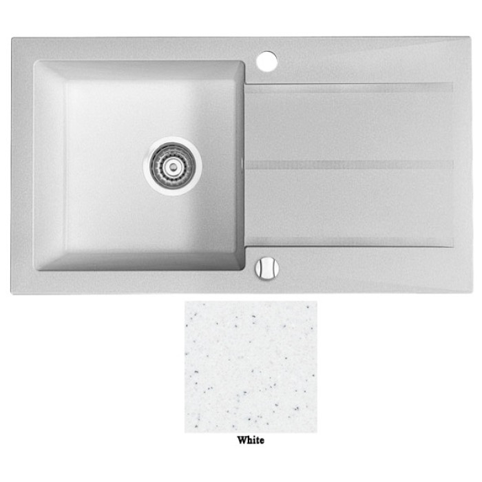 Мойка гранитная Marmorin Tama white 390113006 (78x43,5x20)