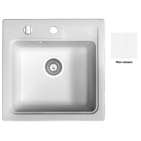 Мойка гранитная Marmorin Tama white alabaster 390103016 (46.5x46.5x19.5)