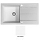 Мойка гранитная Marmorin Tama white alabaster 390113016 (78x43,5x20)