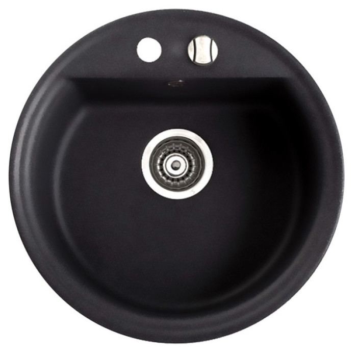 Мойка гранитная Marmorin Tanat black metalic 270803012 (50x50x19)