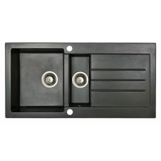 Мойка гранитная Marmorin Tellur black metalic 380513012 (100x50x19.5)