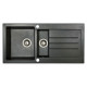 Мойка гранитная Marmorin Tellur black metalic 380513012 (100x50x19.5)