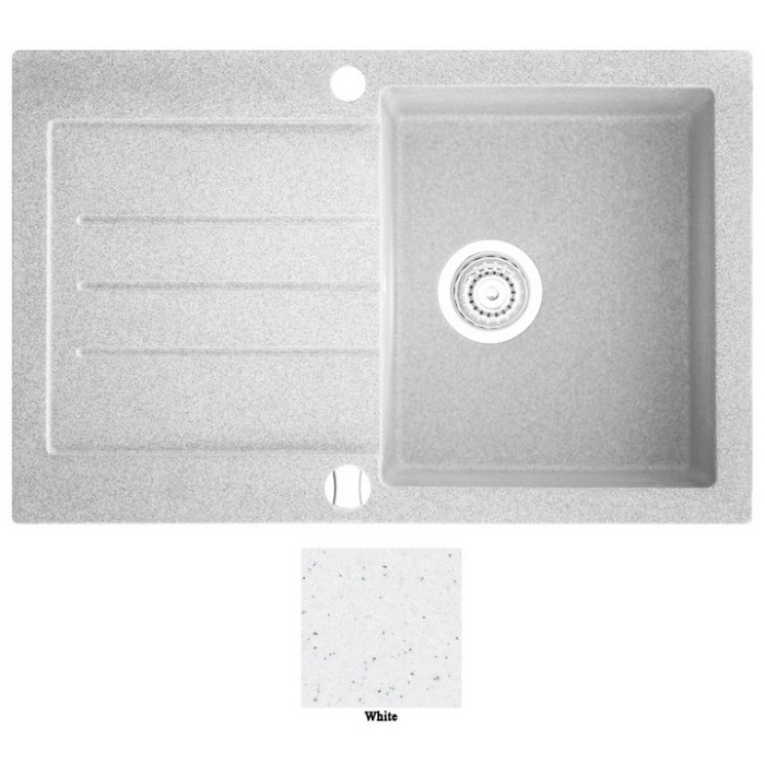 Мойка гранитная Marmorin Tellur white 380113006 (78x50x19.5)