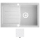 Мойка гранитная Marmorin Tellur white 380113006 (78x50x19.5)