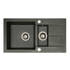 Мойка гранитная Marmorin Tama black 390513002 (78x43,5x17)