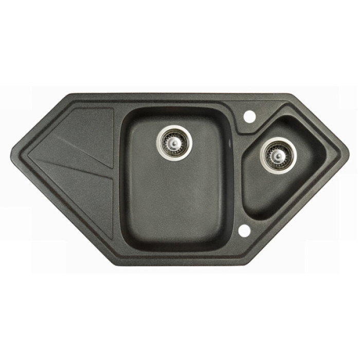 Мийка гранітна Marmorin Torro black metalic 220613012 (98x50x19)