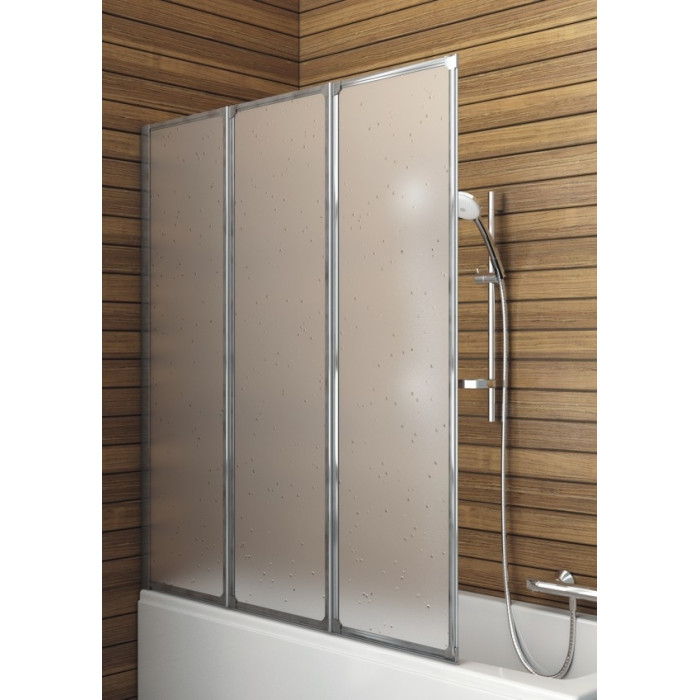 Шторка на ванну Aquaform Standard 3  120x140 матовий хром 170-04000Р
