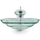 Умывальник Kraus Clear GVS-930-19 мм (45.7x45.7) стеклянный