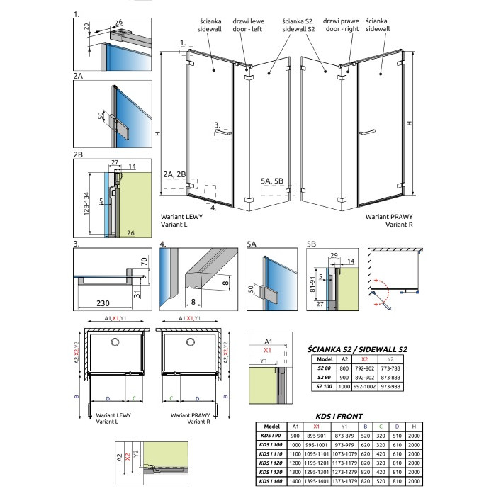 Душевая кабина Radaway Arta KDS I 90x90