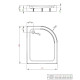 Поддон душевой Radaway Laros E 100x80 ассиметричный R SLE81017-01R