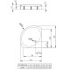 Поддон душевой Radaway Patmos B 90 полукруглый 4T99155-03