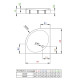 Душовий піддон Radaway Patmos A 90 Compact 4S99155-05