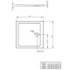 Поддон душевой Radaway Doros Plus C 100 квадратный SDRPC1010-01