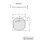 Піддон душовий Radaway Zantos C 80 кам'яний M3ZNC8080-06