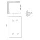 Душевая перегородка Qtap Walk-In Standard CRM201.C8 100х200 стекло Clear 8 мм
