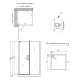 Душевая кабина QT Aquarius CRM1099SC6 Clear 2020x900x900 мм + поддон Tern 309912C 90x90x12 см з сифоном SD00048929