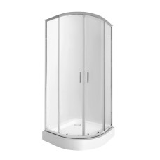 Набір QT душова кабіна Taurus CRM1099AC6 Clear 2020x900x900 мм + піддон Robin з сифоном