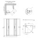 Душевая кабина QT Taurus CRM1099AC6 Clear 2020x900x900 мм + поддон Robin 309912C 90x90x12 см з сифоном SD00048947