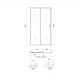 Душевые двери QT Taurus CRM209-1.C6 (90-100x200)