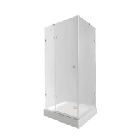 Набір QT душова кабіна Capricorn CRM1011SC6 Clear 2020x1000x1000 мм + піддон Tern з сифоном 