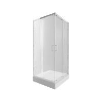 Набір QT душова кабіна Taurus CRM1099SC6 Clear 2020x900x900 мм + піддон Tern з сифоном