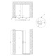 Душевая перегородка Qtap Walk-In Glide CRM2012.C8 120х190 стекло Clear 8 мм