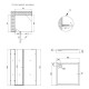 Душевая кабина QT Capricorn CRM1099SC6 Clear 2020x900x900 мм + поддон Tern 309912C 90x90x12 см з сифоном SD00048932