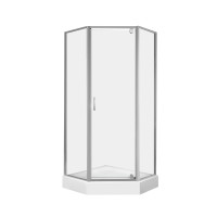 Душевая кабина с поддоном Qtap Leo CRM10995-AC6 Clear 90x90