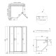 Душевая кабина с поддоном Qtap Leo CRM10995-AC6 Clear 90x90