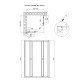 Душова кабіна Qtap Pisces CRM109-11SP5 90-105x90-105 скло Pear 5 мм без піддона