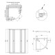 Душевая кабина QT Presto CRM1099AP5 Pear 1970x900x900 мм + поддон Robin 309912C 90x90x12 см з сифоном SD00048938