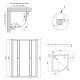 Душевая кабина QT Presto CRM1088AP5 Pear 1970x800x800 мм + поддон Robin 308812C 80x80x12 см з сифоном SD00048936