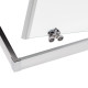 Душевая кабина QT PRESTO CRM1099SP5 90x90, стекло 5мм Pear + линейный трап
