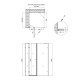 Душевая кабина Qtap Capricorn BLA1099SC6 90x90 стекло Clear 6 мм без поддона