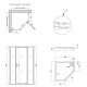 Душевая кабина QT Scorpio CRM10995-AC6 Clear 2120x900x900 мм + поддон Diamond 309912 90x90x12 см з сифоном SD00048943