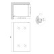 Душевая перегородка Qtap Walk-In Standard BLM2011.C8 100х190 стекло Clear 8 мм