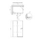 Душевая кабина Qtap Capricorn BLA10128RC6 120x80 стекло Clear 6 мм без поддона