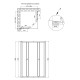 Душевая кабина QT Presto CRM1099SP5 90х90 см, стекло Pear 5 мм без поддона SD00039698