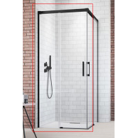 Душова кабіна Radaway Idea Black KDD 900Lx2005 чорний/прозоре 387060-54-01L