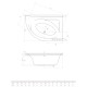 Ванна акриловая Radaway Mistra 150x100L с ножками WA1-07-150x100L