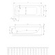 Ванна акриловая Radaway MIA 150x70 с ножками + сифон R135L WA1-50-150x070