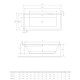 Ванна акриловая Radaway TIANA 170x75 с ножками WA1-52-170x075
