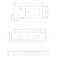 Ванна акриловая Radaway TEA 160x75 с ножками + сифон R135L WA1-51-160x075