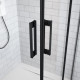 Душові двері Idea Black DWJ 1300Rx2005 чорний/прозоре 387017-54-01R