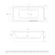 Ванна акриловая Radaway Arania 180x85 с ножками + сифон R135L WA1-46-180x085U