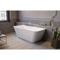 Ванна акриловая Radaway Gloria 170x75 пристенная с ножками и сифоном WA1-54-170x075U