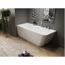 Ванна акриловая Radaway Gloria 160x73 кутова левая с ножками и сифоном WA1-54-160x073L