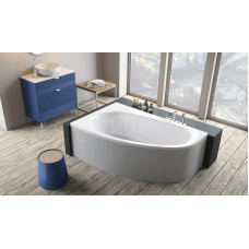 Ванна акриловая Radaway Naxia 170x110 левая с ножками + сифон R135L WA1-33-170x110L